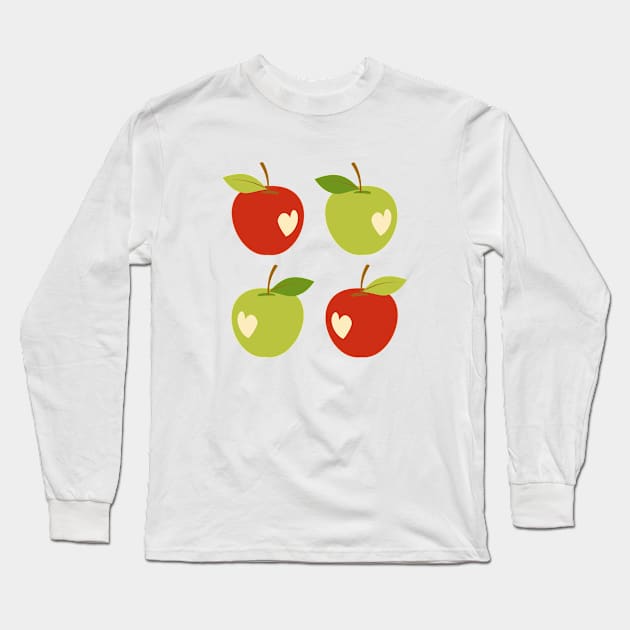 Bitten apples Long Sleeve T-Shirt by petitspixels